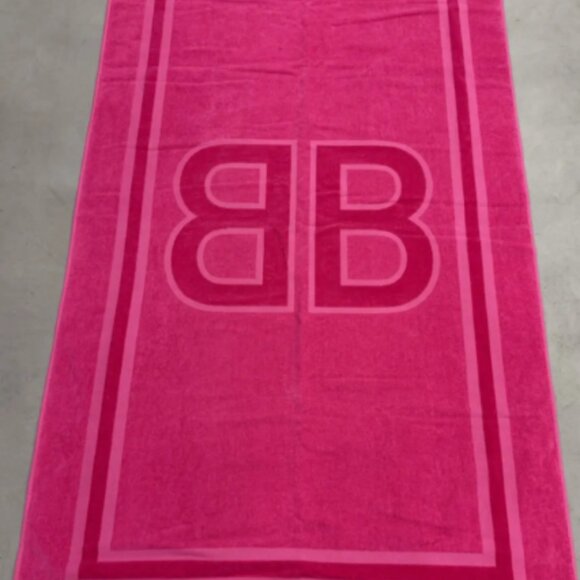 Balenciaga   BB Beach Towel in Pink - Picture 1 of 5